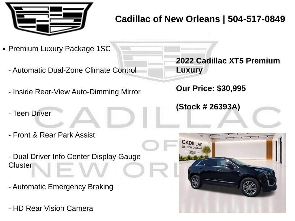 Used 2022 Cadillac XT5 Premium Luxury FWD image 7