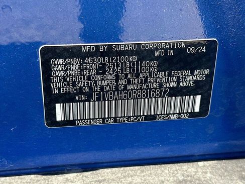 Used 2024 Subaru WRX Premium w/ Popular Package #1A image 27