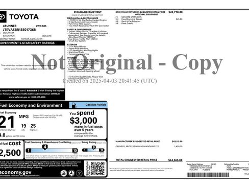 Used 2025 Toyota 4Runner SR5 image 4