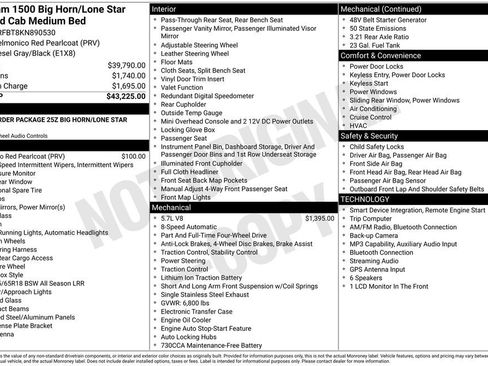 Used 2019 RAM 1500 Big Horn AWD/4WD image 2