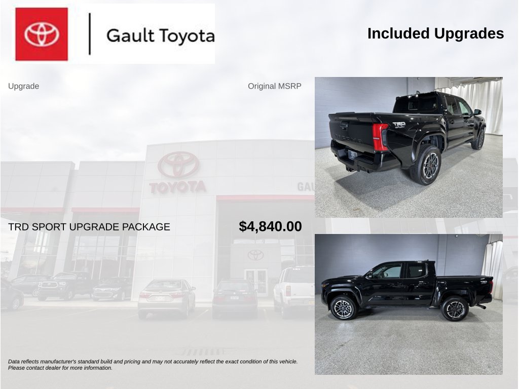 Certified 2026 Toyota Tacoma TRD Sport w/ TRD Sport Upgrade Package AWD/4WD image 4