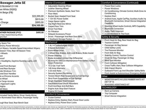 Used 2019 Volkswagen Jetta SE w/ Cold Weather Package image 15