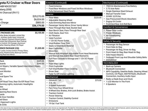 Used 2014 Toyota FJ Cruiser 4WD w/ Upgrade Package image 2