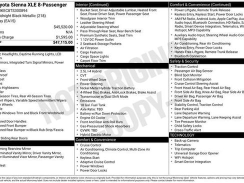 Used 2026 Toyota Sienna XLE FWD image 4
