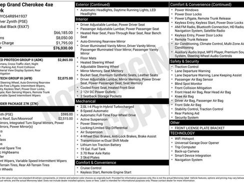 Used 2024 Jeep Grand Cherokee Trailhawk w/ Advanced Protech Group II image 53