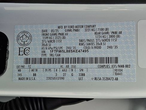 Used 2025 Ford F150 Lariat AWD/4WD image 32