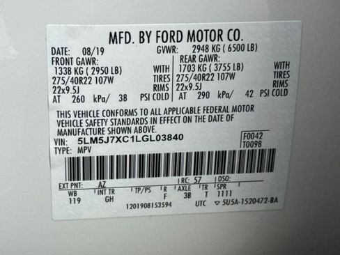 Used 2020 Lincoln Aviator Reserve w/ Equipment Group 202A image 20