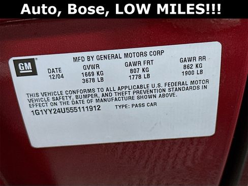 Used 2005 Chevrolet Corvette Coupe w/ Preferred Equipment Group image 29