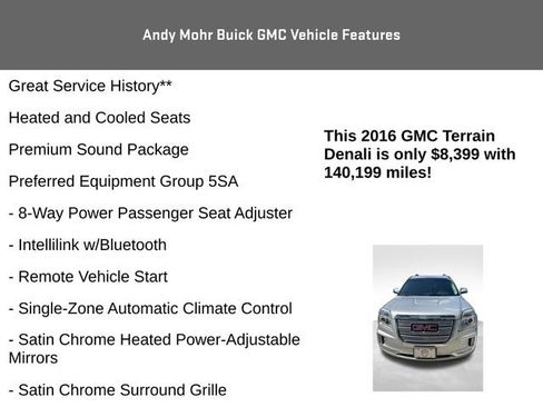 Used 2016 GMC Terrain Denali AWD/4WD image 8