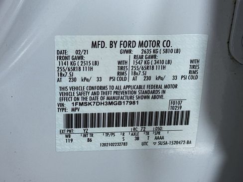 Used 2021 Ford Explorer XLT RWD image 37