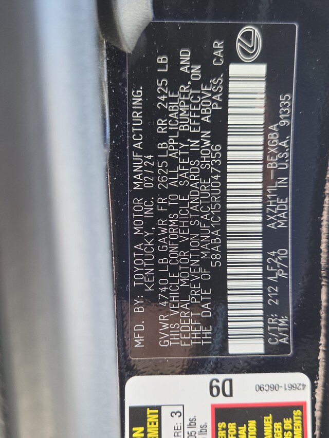 Certified 2024 Lexus ES 300h F Sport w/ Accessory Package (Z2) FWD image 32