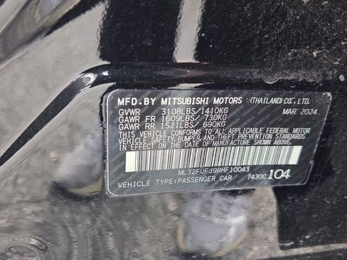 Used 2024 Mitsubishi Mirage G4 ES image 6