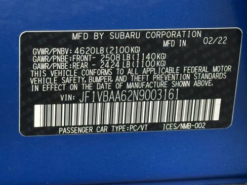 Used 2022 Subaru WRX AWD/4WD image 29
