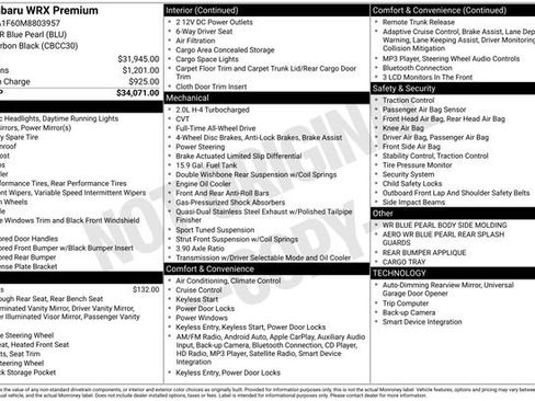 Used 2021 Subaru WRX Premium image 25