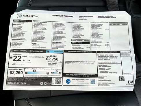 New 2026 Buick Enclave Preferred w/ Super Cruise Package image 12