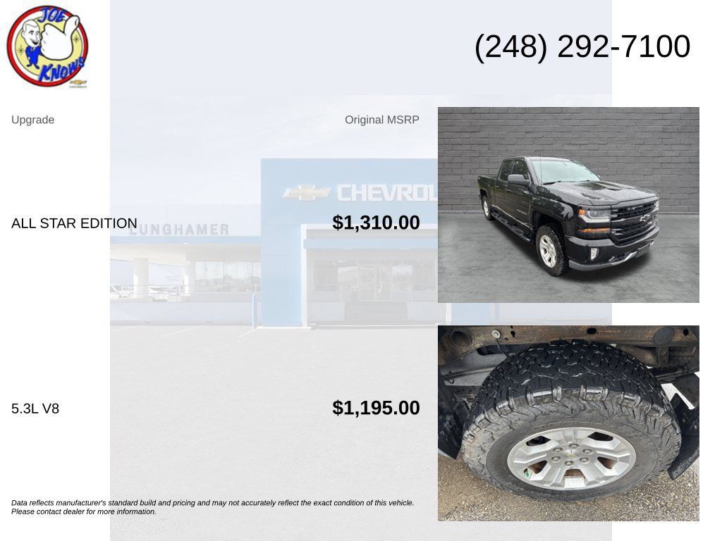 Used 2016 Chevrolet Silverado 1500 LT w/ All Star Edition AWD/4WD image 5