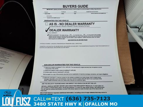 Certified 2025 Subaru Outback Premium image 35