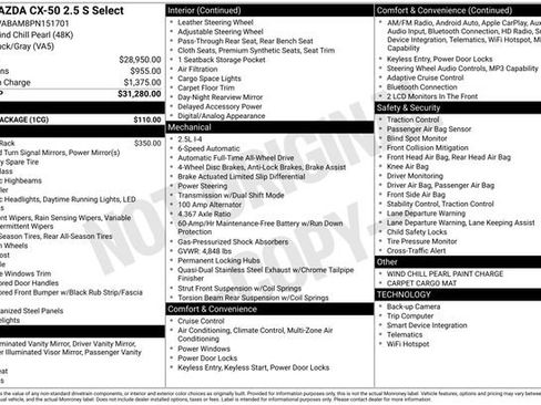 Certified 2023 MAZDA CX-50 AWD 2.5 S w/ Cargo Package image 6