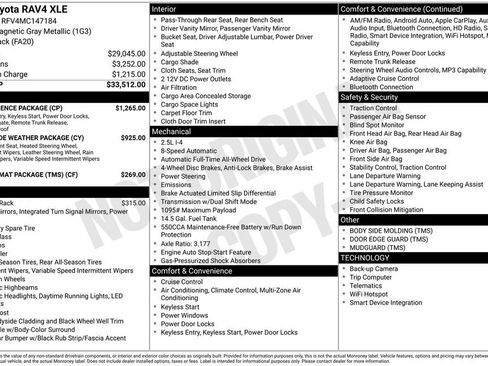 Used 2021 Toyota RAV4 XLE w/ Convenience Package AWD/4WD image 5