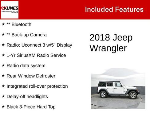 Used 2018 Jeep Wrangler Unlimited Sport S AWD/4WD image 2