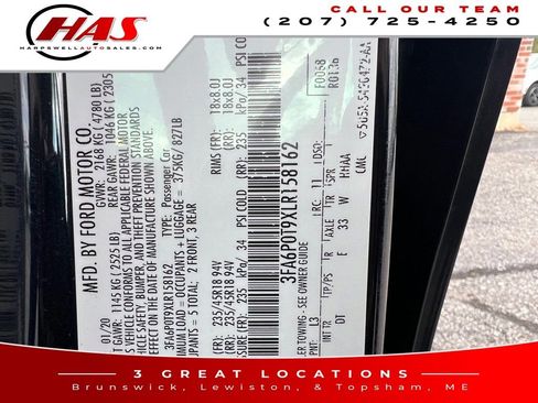 Used 2020 Ford Fusion SE image 16