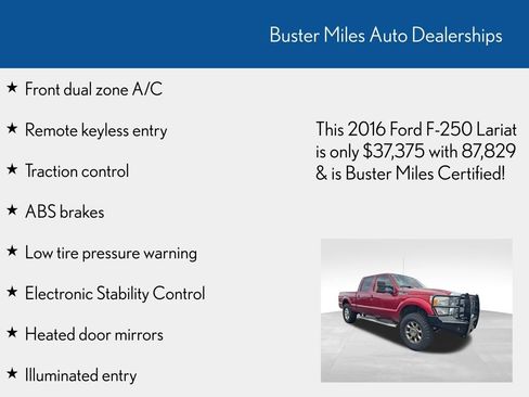 Used 2016 Ford F250 Lariat w/ Lariat Ultimate Package image 6