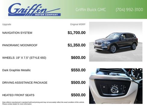 Used 2019 BMW X3 xDrive30i w/ Driving Assistance Package AWD/4WD image 5