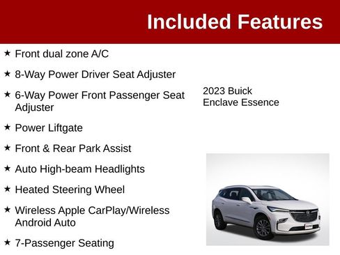 Used 2023 Buick Enclave Essence AWD/4WD image 3