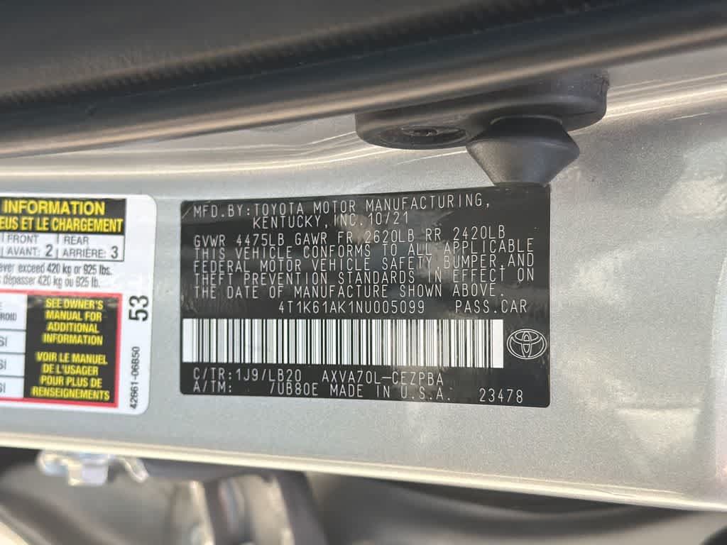 Used 2022 Toyota Camry XSE FWD image 31