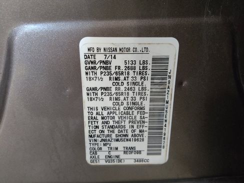 Used 2014 Nissan Murano SL w/ Navigation Package FWD image 33