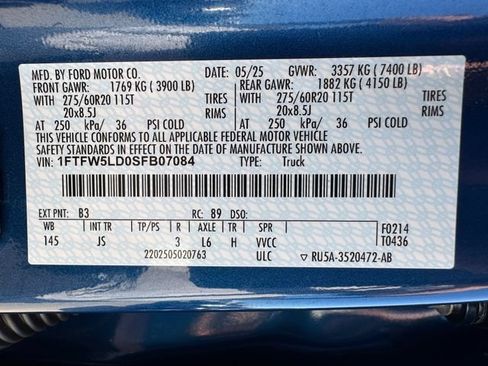 Used 2025 Ford F150 Lariat w/ Equipment Group 501A Mid AWD/4WD image 17