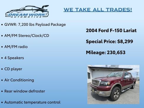 Used 2004 Ford F150 4x4 SuperCrew image 2