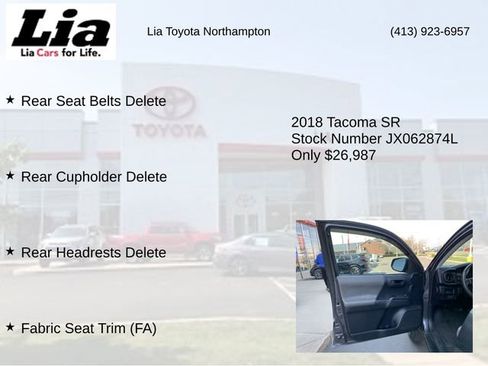 Used 2018 Toyota Tacoma SR AWD/4WD image 14