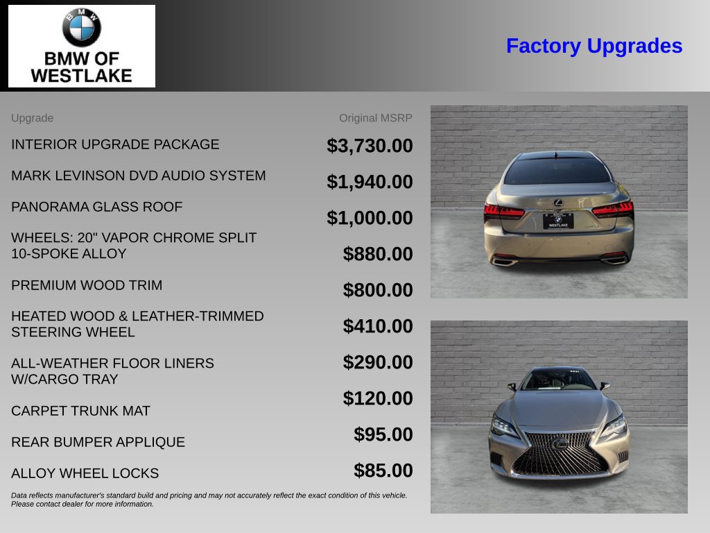 Used 2021 Lexus LS 500 AWD w/ Interior Upgrade Package image 4