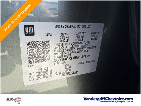 Used 2024 Cadillac Escalade Sport Platinum w/ LPO, ONYX Package AWD/4WD image 28