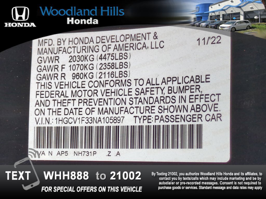 Used 2022 Honda Accord Sport image 26