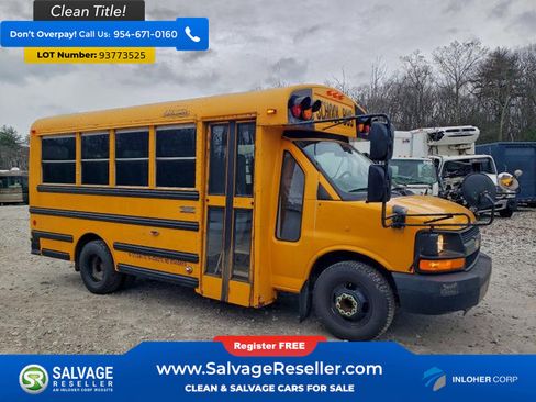 Used 2014 Chevrolet Express 3500 w/ School Bus Package RWD image 1