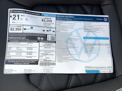 Used 2026 Volkswagen Atlas Peak Edition AWD/4WD image 22