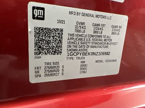 Certified 2022 Chevrolet Silverado 1500 Custom w/ LPO, Dark Essentials Package AWD/4WD image 32