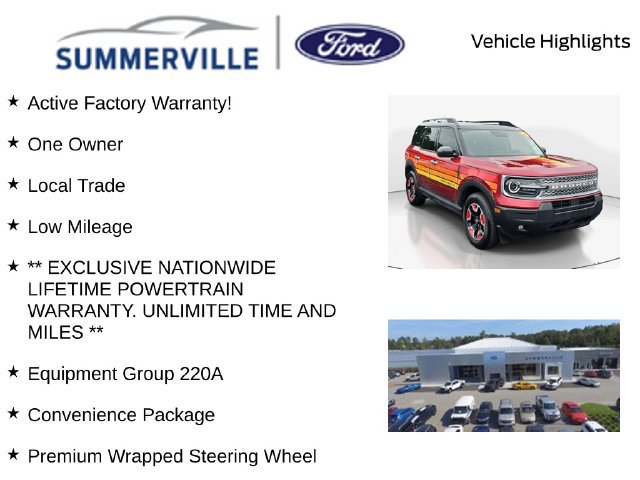 Certified 2025 Ford Bronco Sport Free Wheeling w/ Convenience Package AWD/4WD image 2