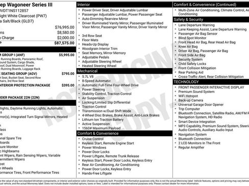 Used 2022 Jeep Wagoneer Series III w/ Premium Group I image 7