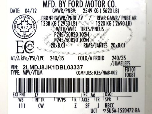 Used 2013 Lincoln MKX AWD image 42