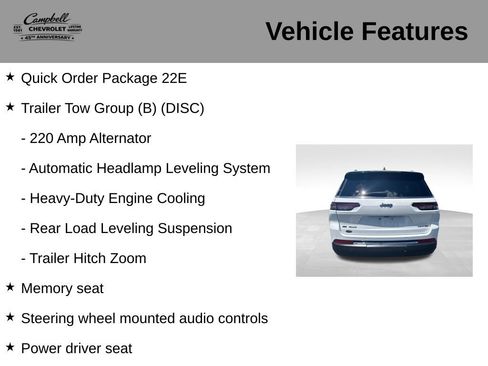 Used 2021 Jeep Grand Cherokee L Limited w/ Trailer Tow Group (B) AWD/4WD image 5
