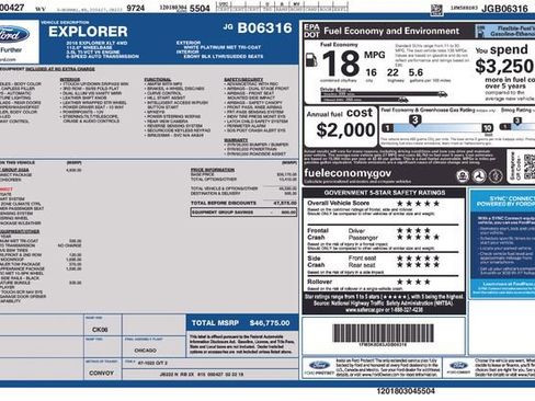 Used 2018 Ford Explorer XLT w/ Equipment Group 202A image 6