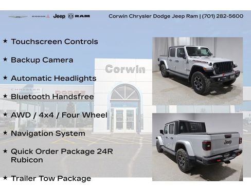 Used 2023 Jeep Gladiator Rubicon w/ LED Lighting Group AWD/4WD image 8