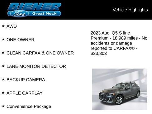 Used 2023 Audi Q5 2.0T Premium w/ Convenience Package AWD/4WD image 9
