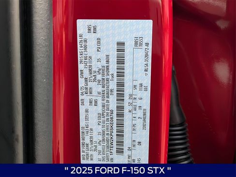 New 2025 Ford F150 STX w/ STX Black Appearance Package image 31