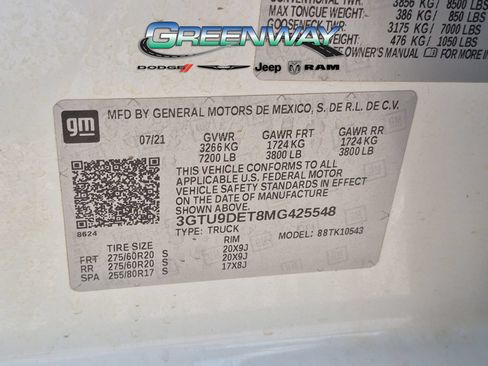 Used 2021 GMC Sierra 1500 SLT AWD/4WD image 27
