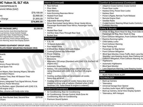 Used 2023 GMC Yukon XL SLT w/ SLT Luxury Package AWD/4WD image 30