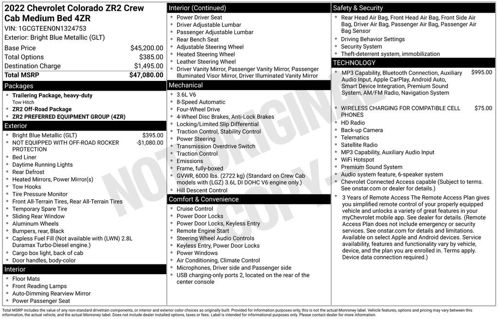 Used 2022 Chevrolet Colorado ZR2 AWD/4WD image 11